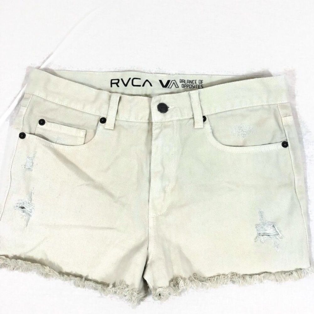 ‎RVCA Distressed Jean Shorts size 27